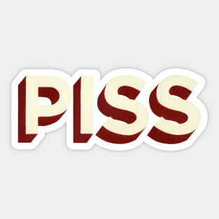 PISS Sticker